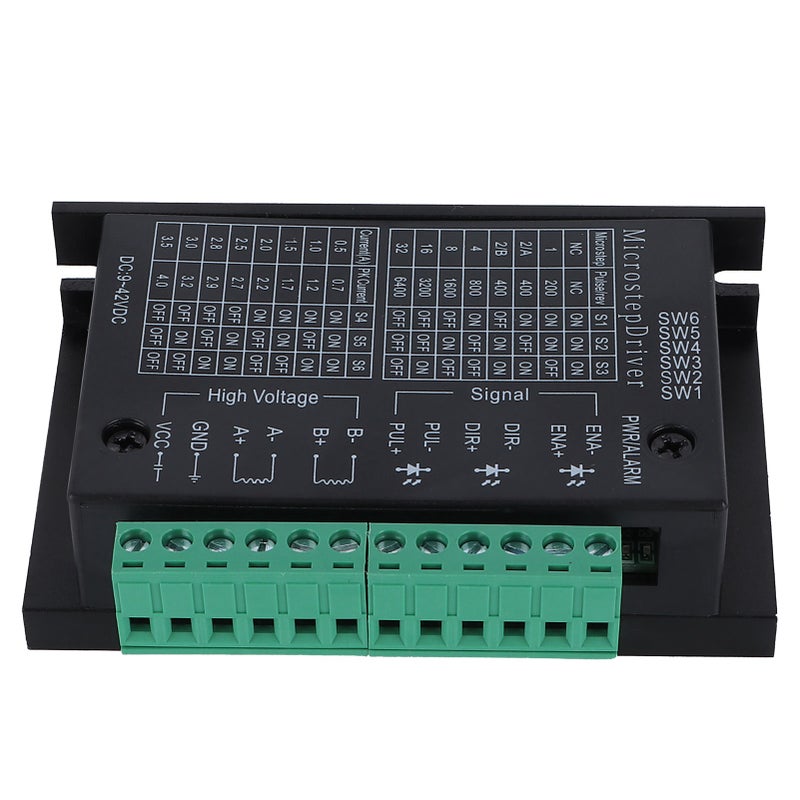محرك خطوة دقيقة (Micro Step Driver) TB6600 - محرك تحكم CNC - مقوم محرك - ملحقات طابعة ثلاثية الأبعاد - 9-24 فولت تيار مستمر - Image 5