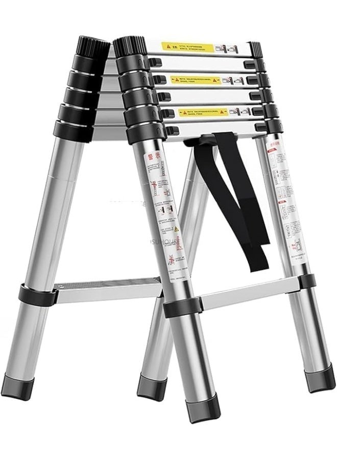 Aluminum Telescopic A Frame Ladder Multi Purpose Folding Extension Ladder - Image 4