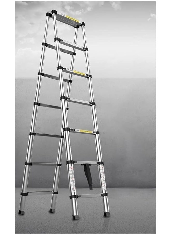 Aluminum Telescopic A Frame Ladder Multi Purpose Folding Extension Ladder - Image 5