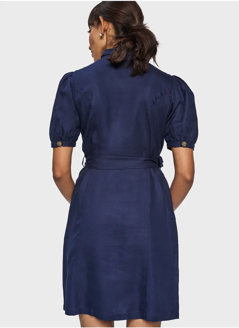 AND Belt Detail Shirt Dress