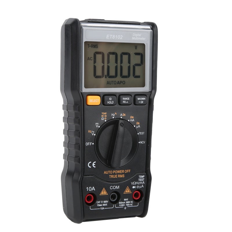 WinAPEX Digital Multimeter 6000 Counts LCD Backlit Display Portable High Accuracy - Automatic Range for Voltage Current Resistance Capacitance Measurement - Image 5