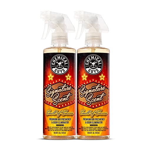 Chemical Guys AIR_069_1602 Signature Scent Premium Air Freshener and Odor Eliminator, Long-Lasting Scent, Great for Cars, Trucks, SUVs, RVs & More, 16 oz (2 Pack) - Image 1