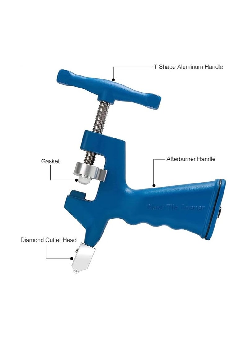 2 in 1 Integrated Glass & Tile Cutter – Professional Hand Tool with 2 Extra Blades - Image 3