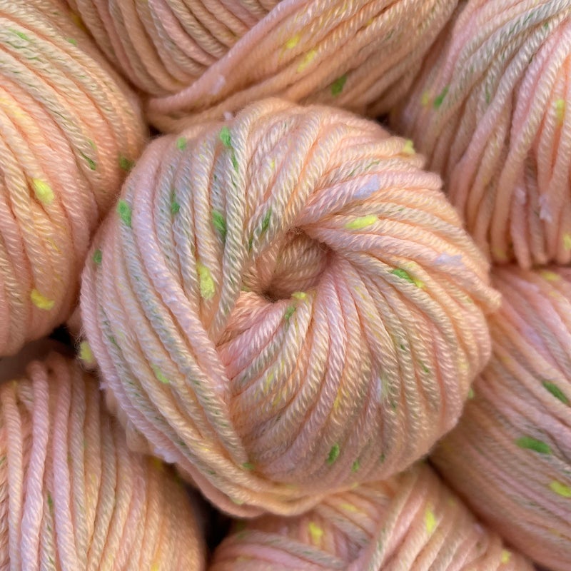 Tweed Twinkles Soft Baby Yarn for Crocheting 8 Skeins 696Yds400G Free Patterns  Acrylic Baby Blanket Knitting Yarn with Flecks  Size 3 DK Light Worsted Weight  Pale Peach