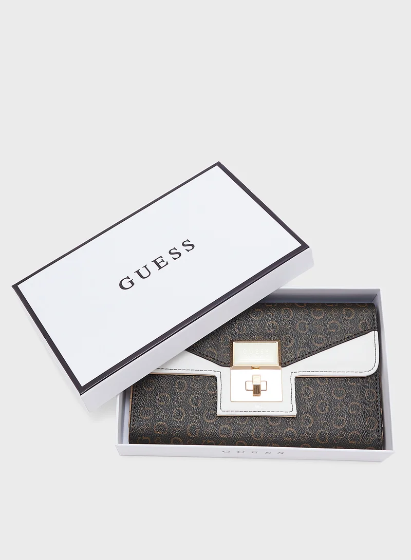 GUESS Moonstone Flap Clutch