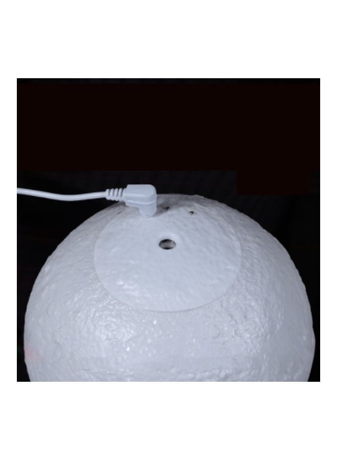 نيبمينينت مصباحٌ ليلي على شكل قمر قابل للشحن بمنفذ USB أبيض 14 x 16سم - Image 2