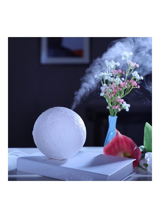 نيبمينينت مصباحٌ ليلي على شكل قمر قابل للشحن بمنفذ USB أبيض 14 x 16سم - Image 3