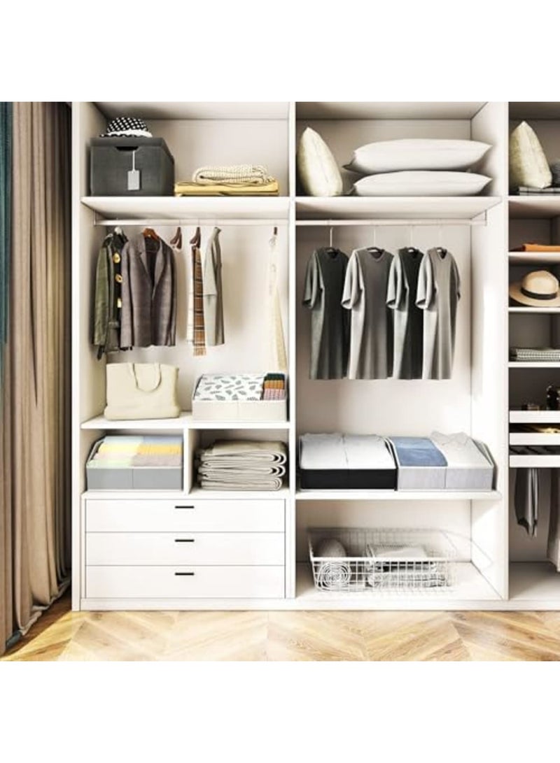 Barakah Closet Organizers Bins – 6 Pack Large Fabric Storage Bins with Handles, Collapsible Trapezoid Design for Clothes, Towels, and Household Items, Durable and Space-Saving (Light Grey) - Image 3