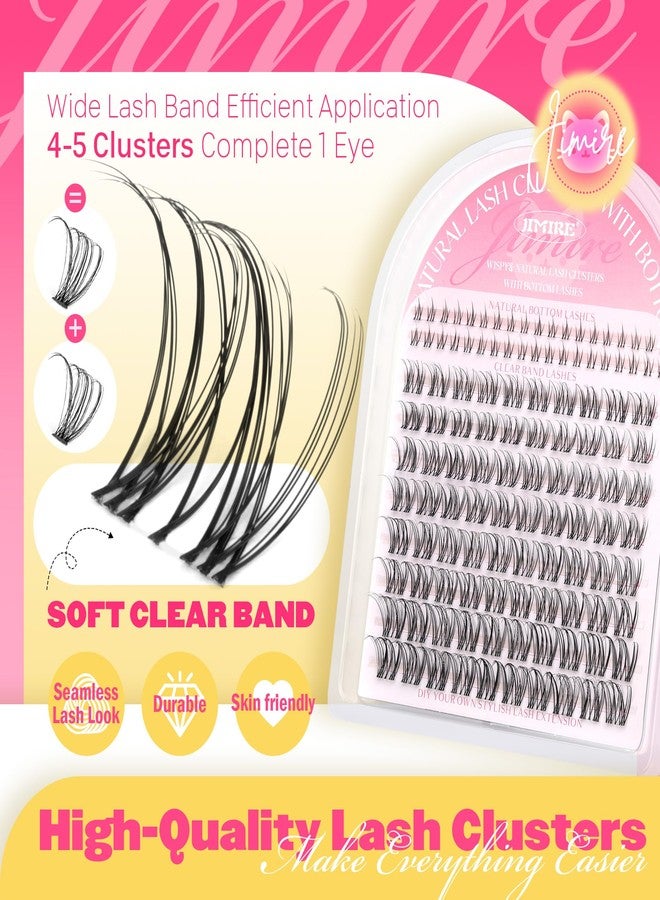 JIMIRE Venus Lash Clusters Kit with Bottom Lashes Natural Look Wispy 10-16MM Lash Extension Kit with Lash Bond and Seal, Remover, Tweezers D Curl Cluster Eyelash Extensions Kit Individual Lashes by JIMIRE - Image 4