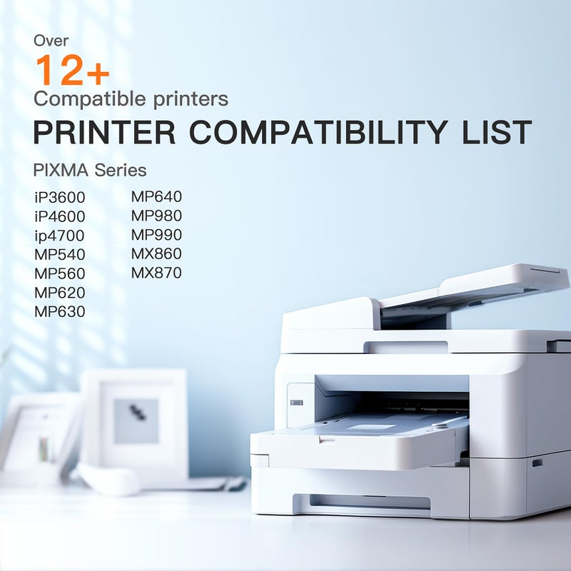 E-Z Ink خراطيش حبر E-Z Ink المتوافقة بديل لـ Canon PGI220 PGI-220 CLI221 CLI-221 للاستخدام مع MX870 MX860 MP620 MP560 MP980 (4 أسود كبير، 4 أزرق، 4 وردي، 4 أصفر، 4 أسود صغير) 20 عبوة - Image 2