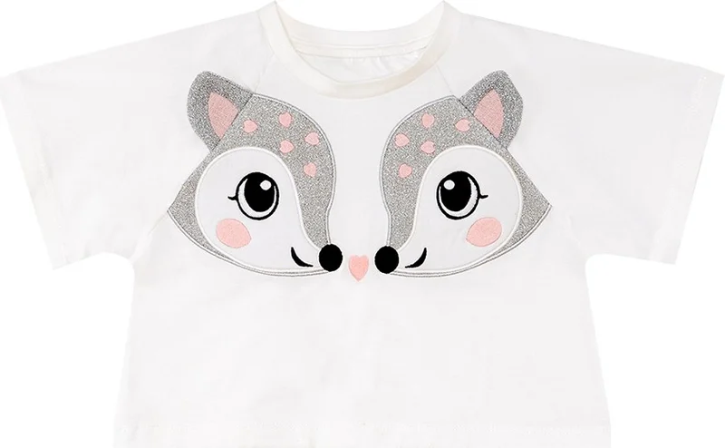 Denokids Twin Ceylan Girls T-Shirt Shorts Set