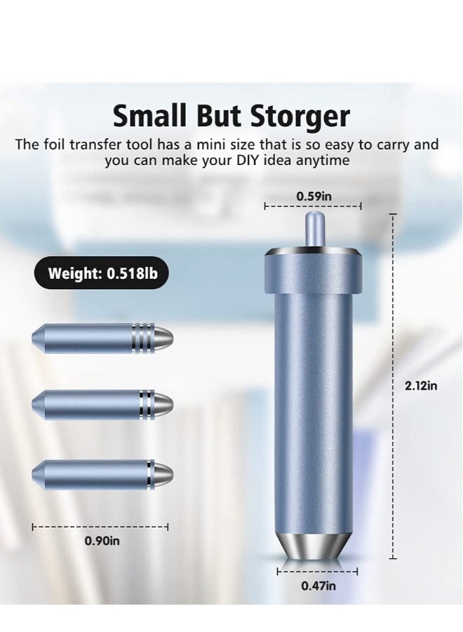 مجموعة نقلfoil 3 في 1، بديل أداة نقلfoil، مناسبة لجهاز Maker /3، Explore، Explore One وExplore Air 2/3، تشمل شفرات رفيعة ومتوسطة وجريئة (زرقاء)  - Image 5
