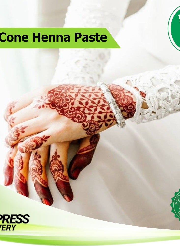 Safa Cone maroon Henna Paste for Engraving 30g Pack of 3 - Image 3