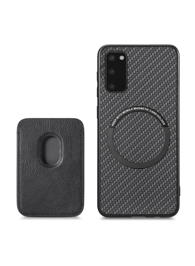 S-TOP Case For Samsung Galaxy S20 Carbon Fiber Leather Card Magsafe Magnetic Phone Case - Image 3