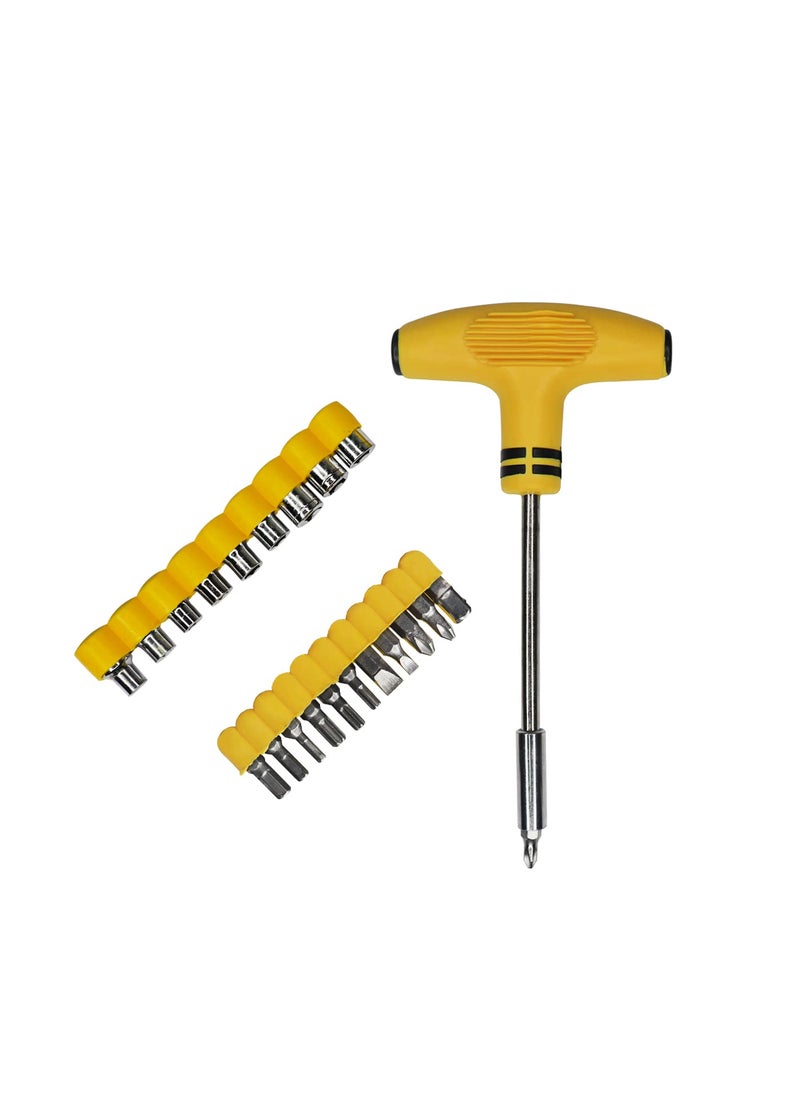 Electronicspices Electronic Spices 24 In 1 JL1080 Screwdriver Set Mini Screwdriver With 12Pcs Bits 9Pcs Screw Sockets Repair Tool Kit With Case For Electronics Phone Camera Laptop Watch Computer  - Image 5