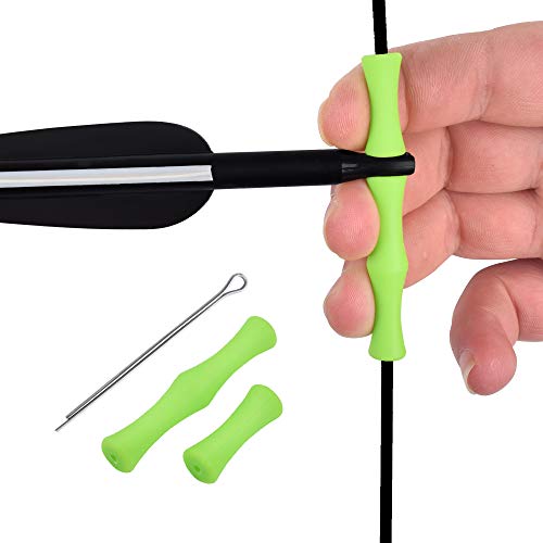 YLS Archery Bowstring Finger Savers Finger Guards Shooting Practice Protector Easy Install with Pin - Image 1