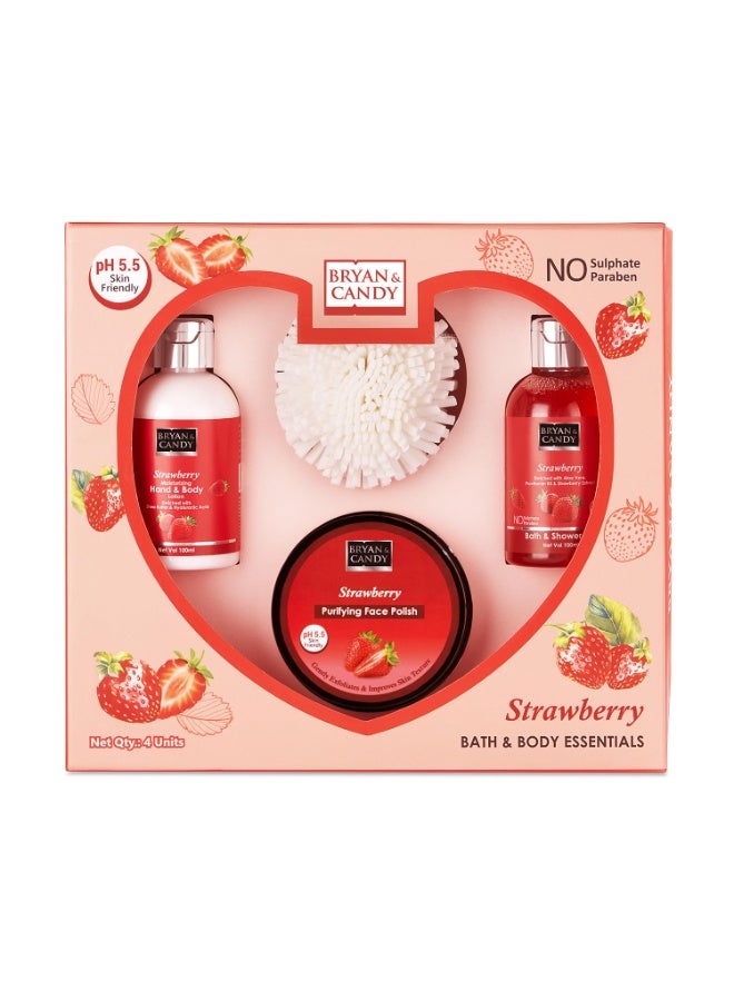 Bryan & Candy Bodycare Heart Collection Gift set for Women 100% Vegan,Bath Shower Gel 100ml,Hand & Body Lotion 100ml,Face Polish 100 g - Image 4