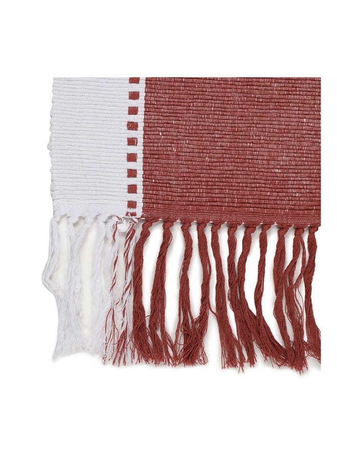 Dream Decor مفرش طاولة أحمر وعنبر - Image 4