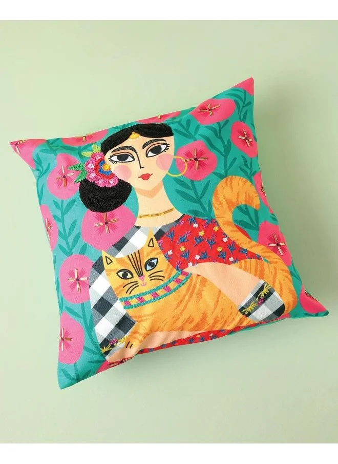تشامباك Cat Lady 16” Cushion Cover