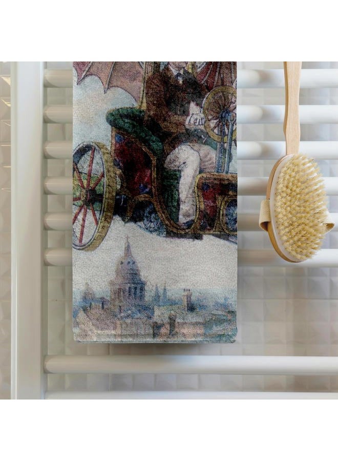 3DROSE 3D Rose Flying Machine Steam Punk TWL_50202_1 Towel, 15" x 22" - Image 2