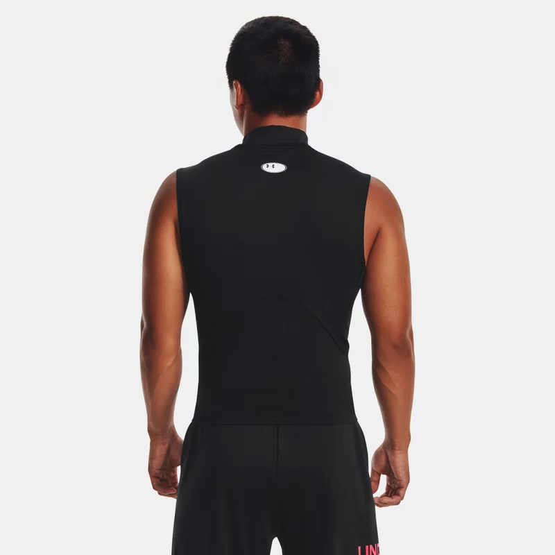 Under Armour Black Men's HeatGear Mock Sleeveless Training Top for Men | Best Price UAE