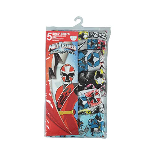 Power Rangers boys Power Rangers Brief (Pack of 5) UNDERWEAR, Assorted, 8 US - Image 2