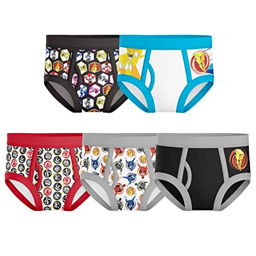 Power Rangers boys Power Rangers Brief (Pack of 5) UNDERWEAR, Assorted, 8 US - Image 5