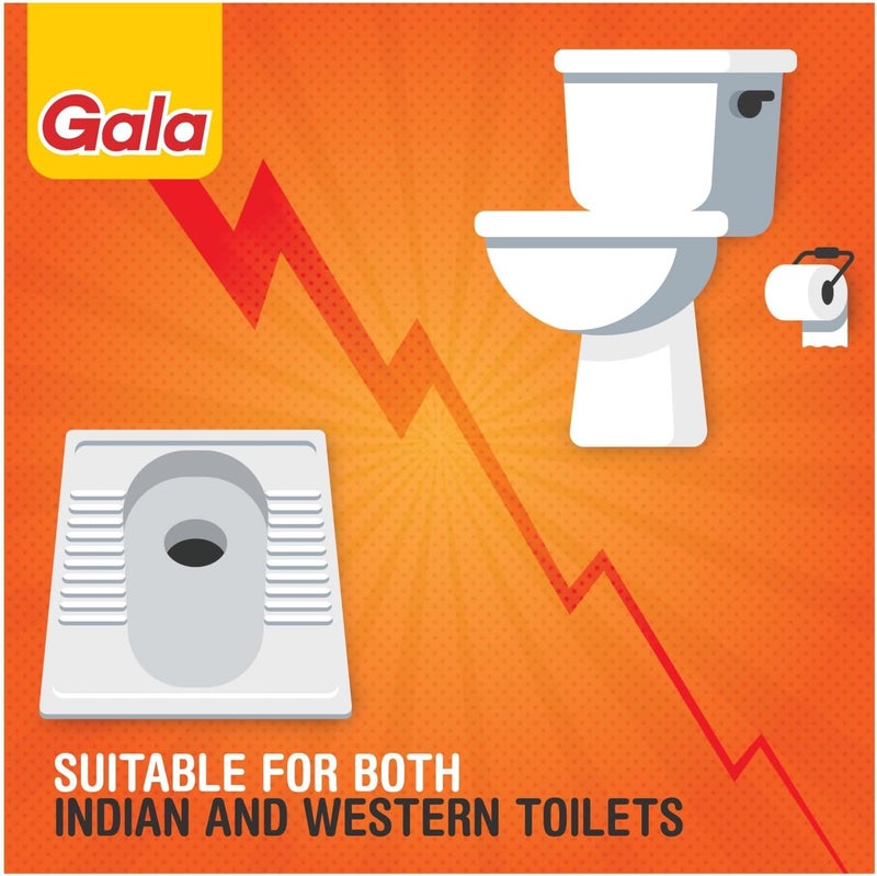 جالا فرشاة المرحاض Gala Toilex مع حاوية مربعة (متعدد الألوان، عبوة من قطعة واحدة) - Image 5
