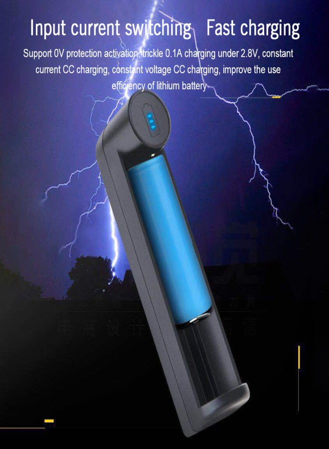 يوني شاحن بطاريات عالمي YONII C1 مزود بمنفذ USB لحماية بطاريات الليثيوم أيون 18650 - Image 4