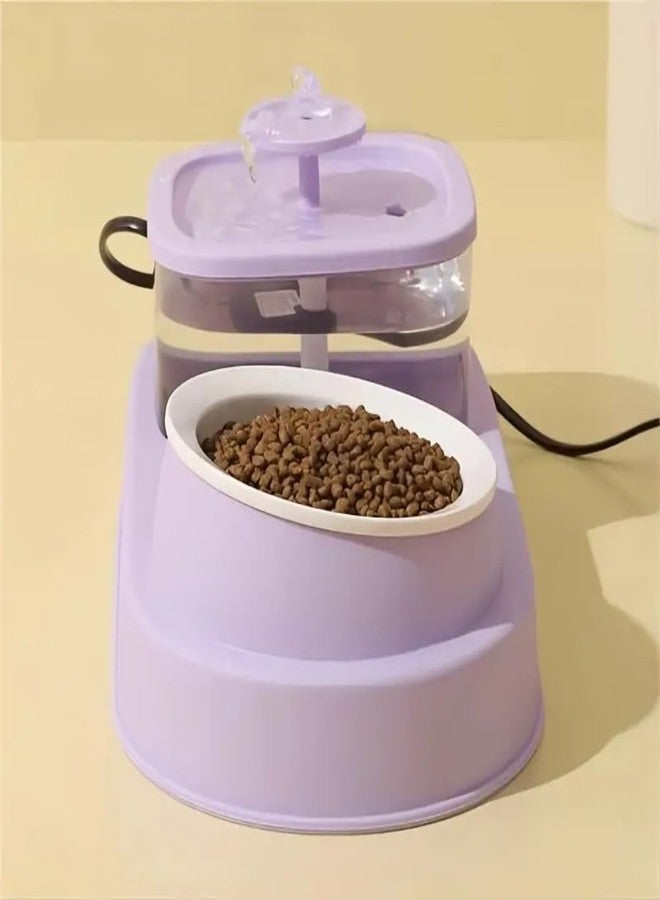 PET FUN نافورة مياه شرب للحيوانات الأليفة من بيت فن للقطط والكلاب | وعاء توزيع مياه أوتوماتيكي بإضاءة LED ونظام ترشيح ثلاثي | مضخة هادئة وموفرة للطاقة (متعددة الألوان، سعة 1 لتر) - Image 3