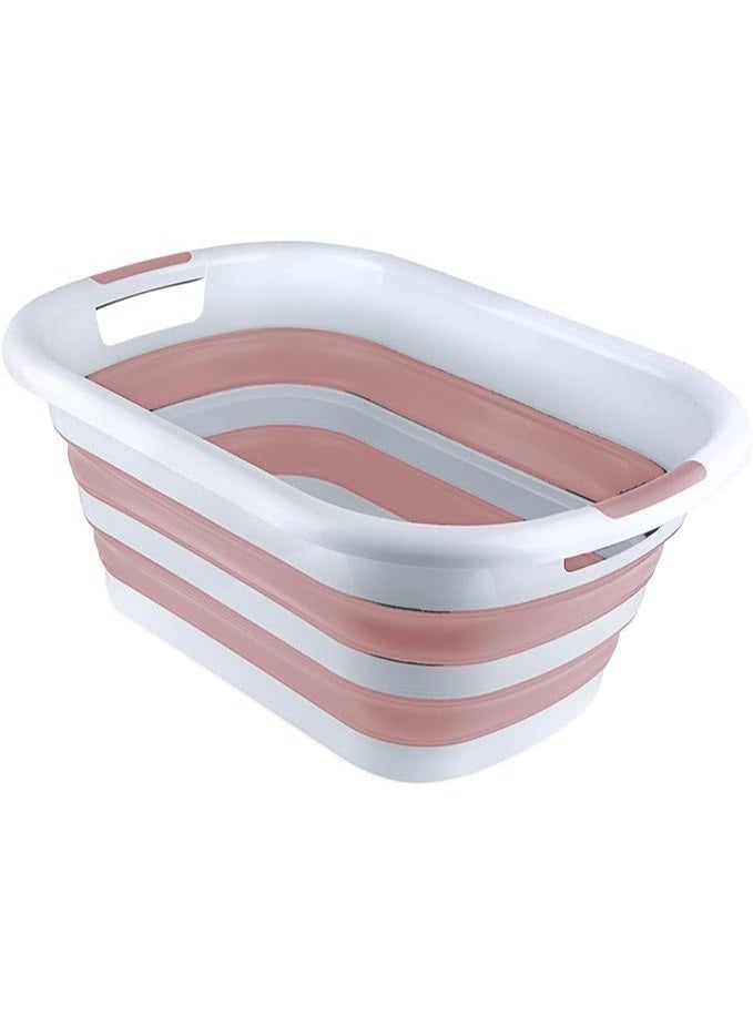 Collapsible Laundry Basket,Laundry Basket 38L  Foldable Pop Up Storage Container Organizer Portable Washing Tub Space Saving Hamper Basket - Image 1