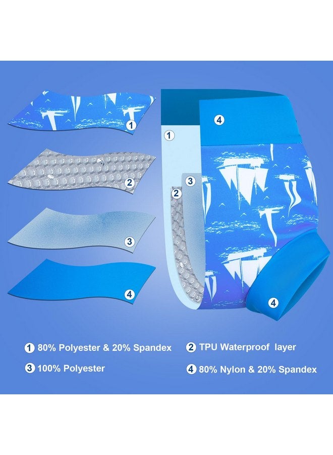 MOEMOE Baby Reusable Swim Diaper 3Pcs Waterproof Swim Pants Baby Swim Diaper for Boys and Girls Swimming Lesson 2-5T - Image 2