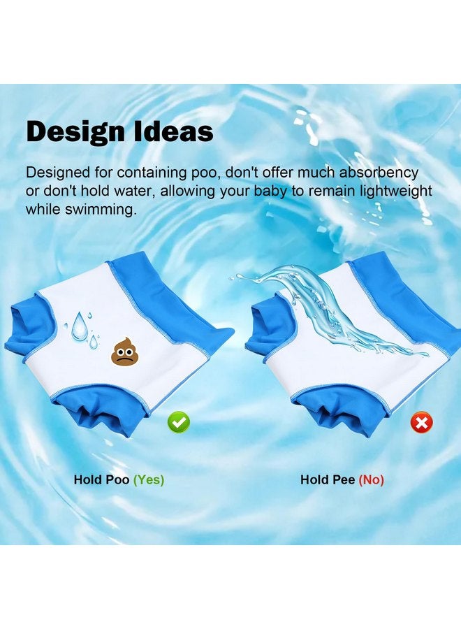 MOEMOE Baby Reusable Swim Diaper 3Pcs Waterproof Swim Pants Baby Swim Diaper for Boys and Girls Swimming Lesson 2-5T - Image 4