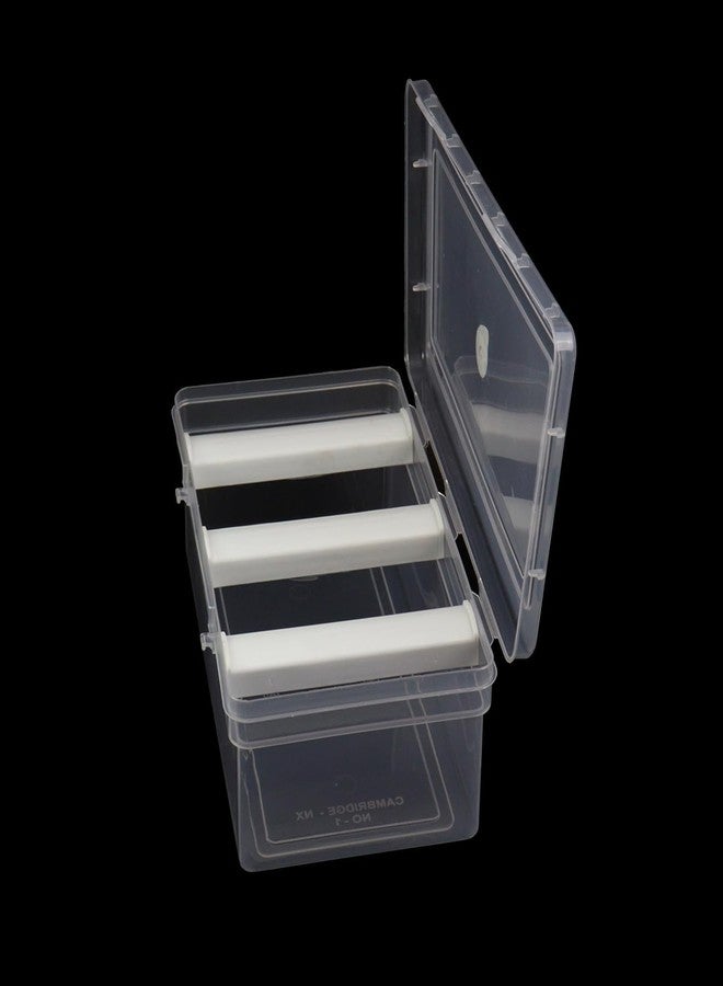 VILOMP Gorgeous Plastic Multipurpose Bangle Storage Organizer Box With 3 Detachable Rods For Women and Girls,Organizer Accessories Small Storage Chudi Box For Jewellery (Transparent) - Image 1