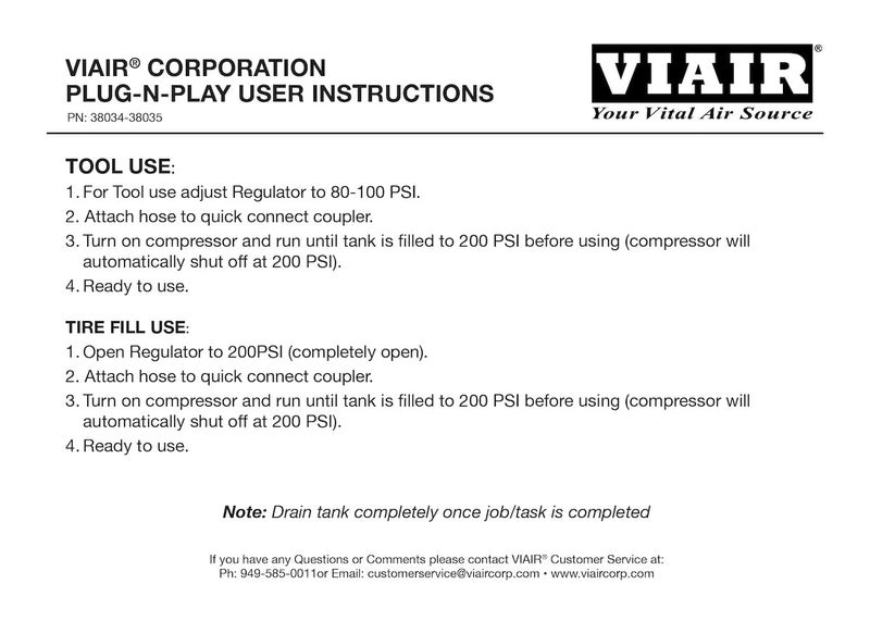 Viair ضاغط VIAIR 380C قابل للتوصيل والتشغيل، 12 فولت، خزان سعة 1.5 جالون، بضغط 200 PSI مع مشابك تمساح، للاستخدام في المسامير، أدوات الهواء، وضخ الإطارات - Image 4