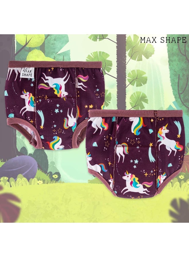 Max Shape 6 Packs of Potty Training Underwear for Girls - Image 4