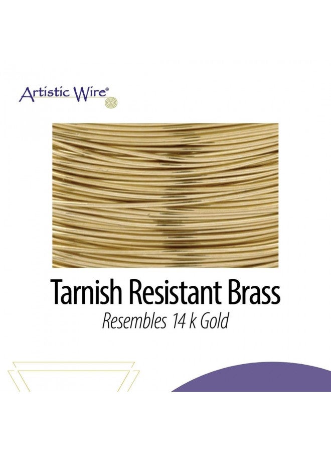 Artistic Wire 24 Gauge Tarnish Resistant Brass Craft Jewelry Wrapping Wire, Gold Color, 198 ft - Image 3