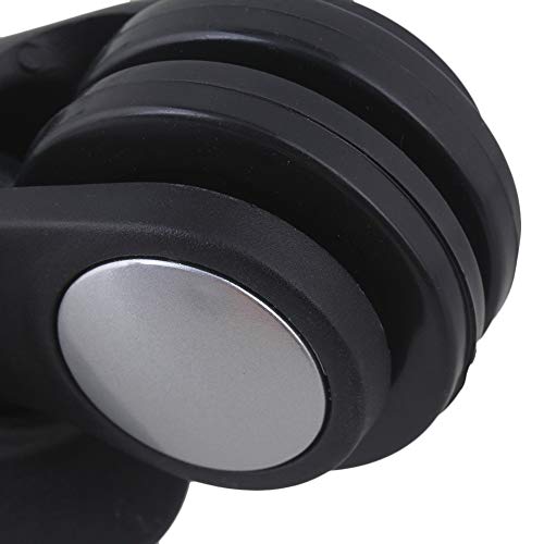 RDEXP Black 1.92inch Wheel Dia Left & Right Luggage Wheels with 6 Screws for Travel Case Replacement Set of 2 - Image 4