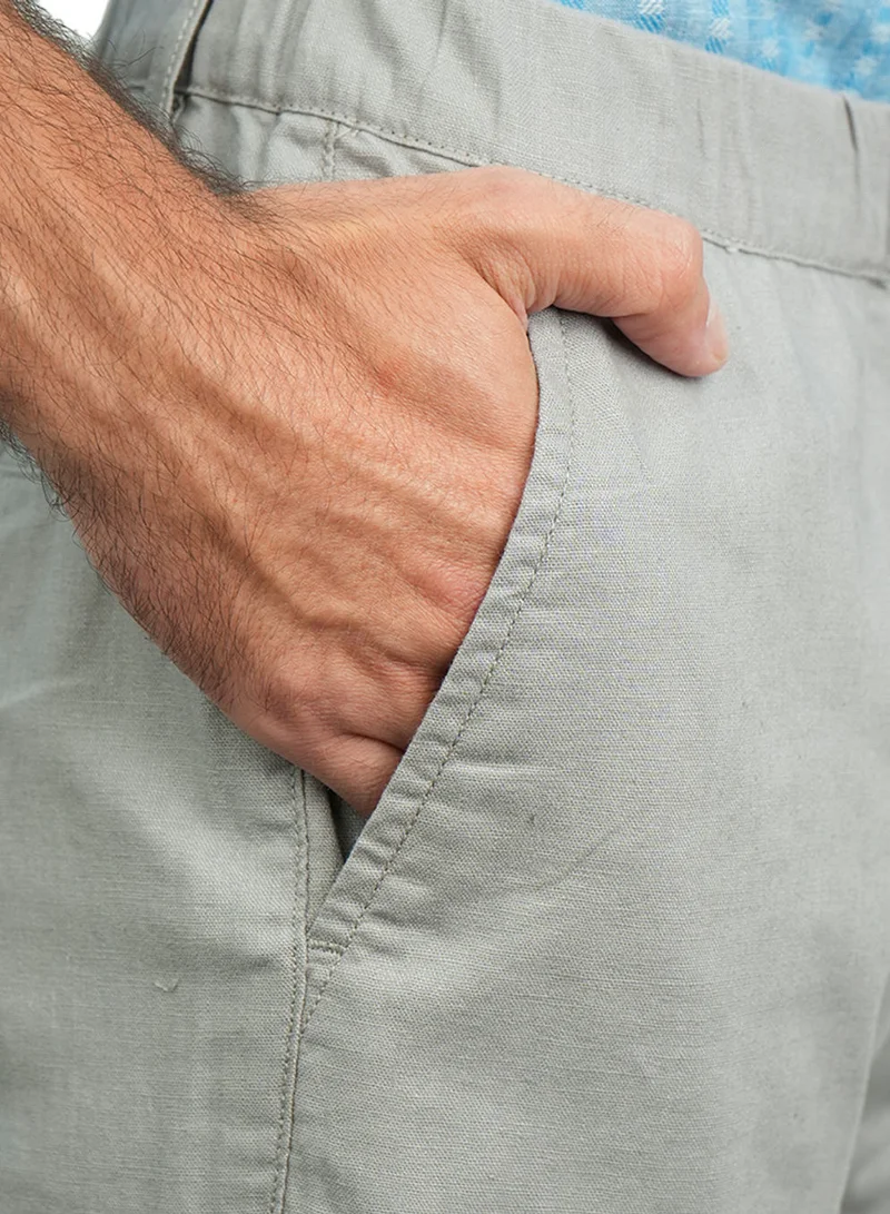 GIORDANO  Men's Slim Taper Linen Cotton Khakis for Men | Best Price UAE