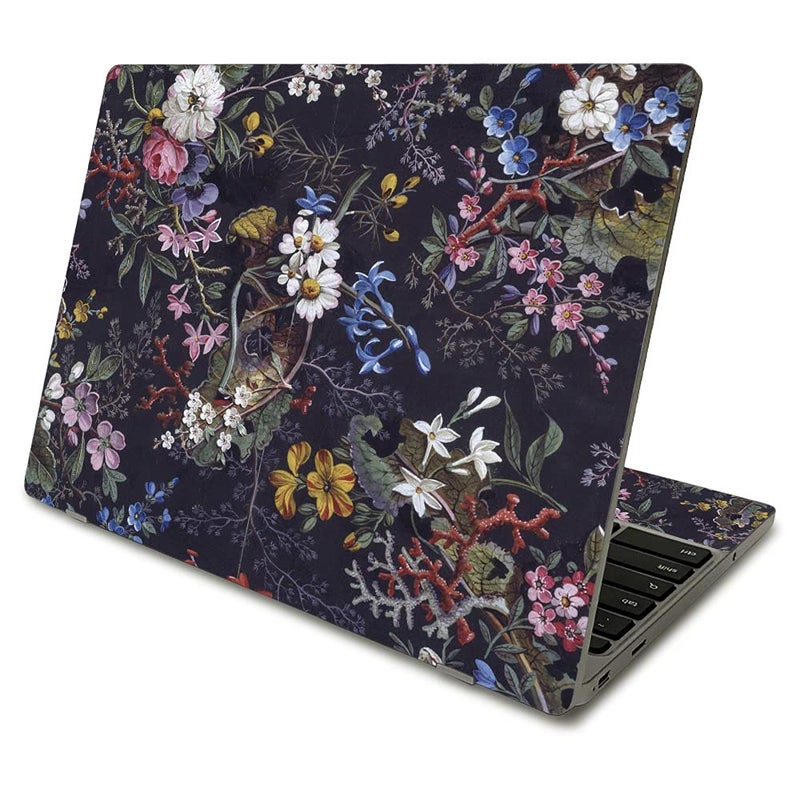MIGHTY SKINS MightySkins Skin Compatible with Samsung Chromebook 4 (2021) 11.6" - Midnight Blossom | Protective, Durable, and Unique Vinyl Decal wrap Cover | Easy to Apply and Change Styles | Made in The USA - Image 1