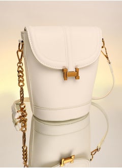 Haute Sauce The Monogram Sling Bag - Powder White  - Image 1