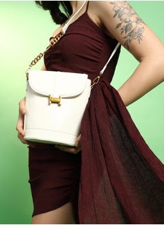 Haute Sauce The Monogram Sling Bag - Powder White  - Image 3