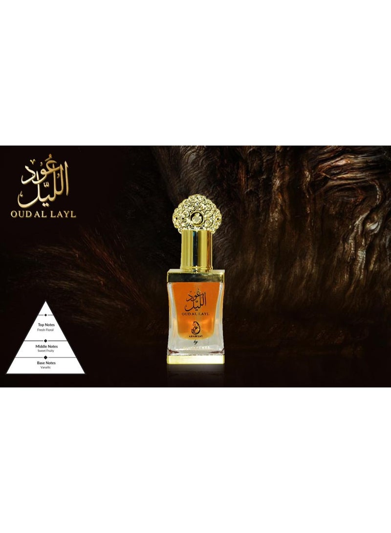 ARABIYAT Oud Al Layl Concentrated Perfume Oil 12ml - Image 4