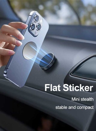 [حزمة من 2 قطعة] حامل هاتف محمول مقنطيسي عالمي للوحة القيادة في السيارة لـ Apple iPhone 17 16 15 14 13 12 11 / Pro Max، لـ Samsung S25 S24 Ultra Plus Fold 7 Flip 7، لـ Google Pixel 10 9a 9 8 Pro، إلخ. - view 4