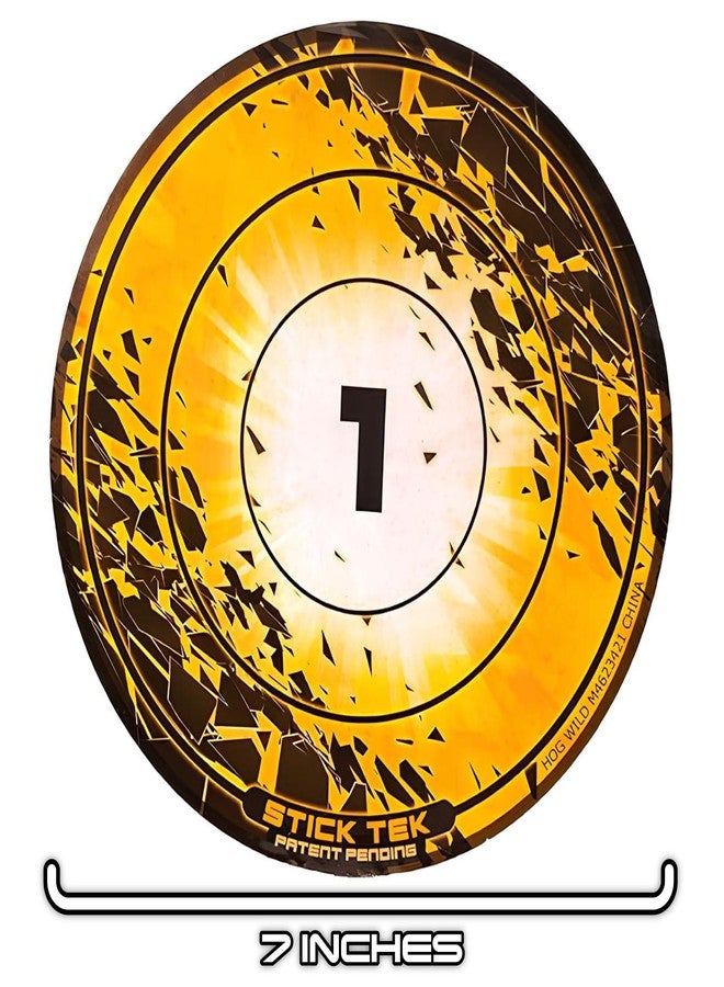 Hog Wild Sticky Targets for Foam Ball Blasters and Poppers, 3-Pack - Includes 3 Targets That Stick to Most Flat Surfaces - Self-Adhesive, Removable - Gift for Kids Ages 4+ - Image 5