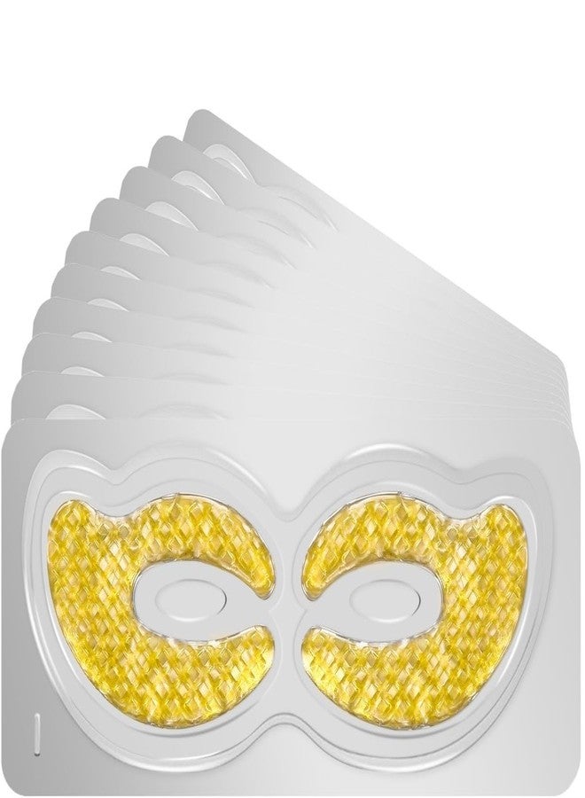 AMPLIN 24K Gold Eye Mask Collagen Gel Pads with Anti-Aging and Wrinkles Care for Rings, Swelling Treatment Hydrogel Under Eye Patches (PACK OF 10) - Image 1