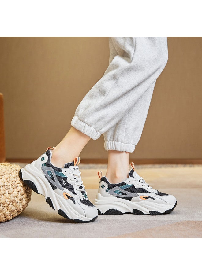 YEARCON Women's Platform Sneakers For Spring/summer 2025, Chunky Dad Shoes, Versatile Casual Sports Shoes With Mesh Upper - Image 2