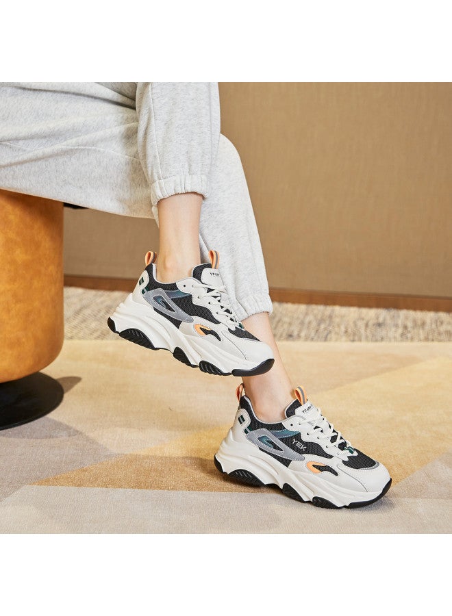 YEARCON Women's Platform Sneakers For Spring/summer 2025, Chunky Dad Shoes, Versatile Casual Sports Shoes With Mesh Upper - Image 4