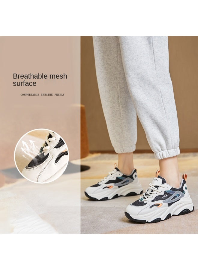 YEARCON Women's Platform Sneakers For Spring/summer 2025, Chunky Dad Shoes, Versatile Casual Sports Shoes With Mesh Upper - Image 5