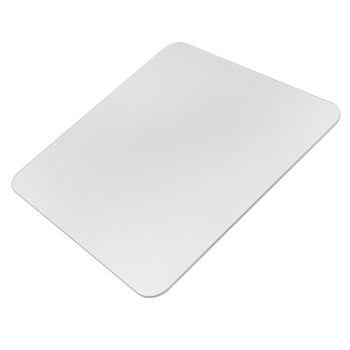 DIYEAH Gaming Mouse Pad Transparent Glass Mousepad Non-Slip Clear Desk Mat Pad with Round Edge Desk Protector for Laptop Computer Office, 9.84 X 9.84 inch - Image 1